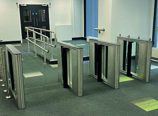 Vision Touch Speed Gates at Britannia House, Bradford