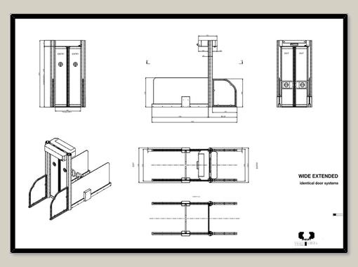 record FlipFlow Wide Extended - drawing