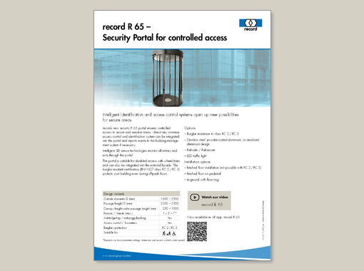 record R 65 – Datasheet