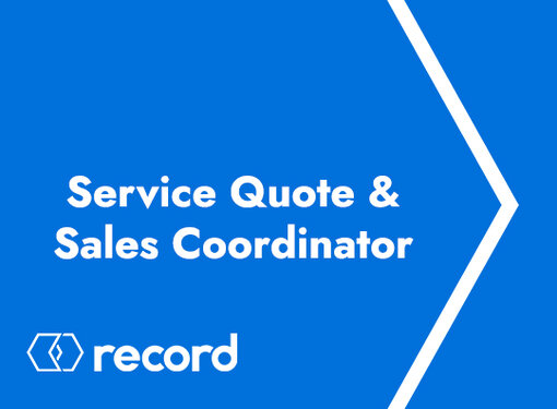 Service Quote and Sales Coordinator 